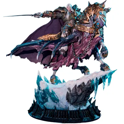 Statuetă Blizzard Games: World of Warcraft - The Lich King & Invincible, 68 cm