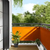 vidaXL Paravan de balcon portocaliu 75x800 cm 100% poliester Oxford