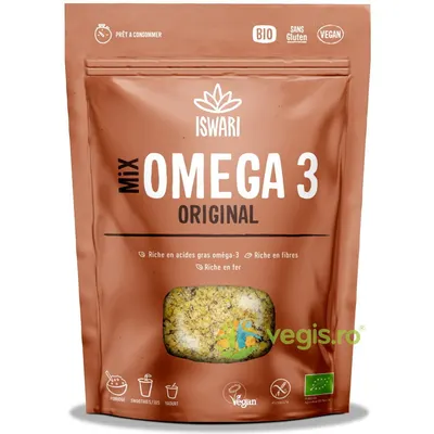 Mix Omega3 cu Seminte de In si Chia fara Gluten Ecologic/Bio 200g