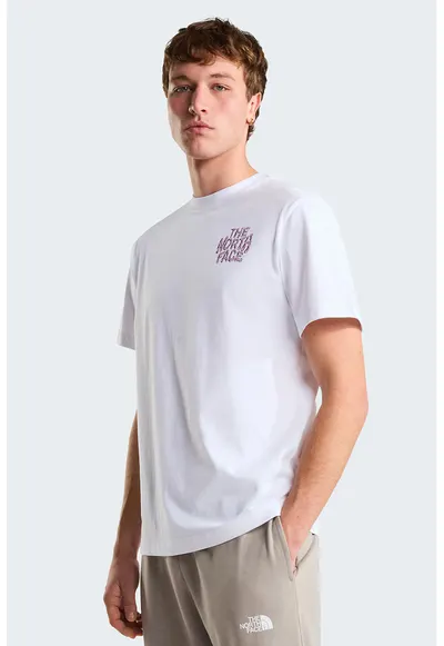 Tricou relaxed fit cu logo supradimensionat Drip - Alb optic/Roz orhidee