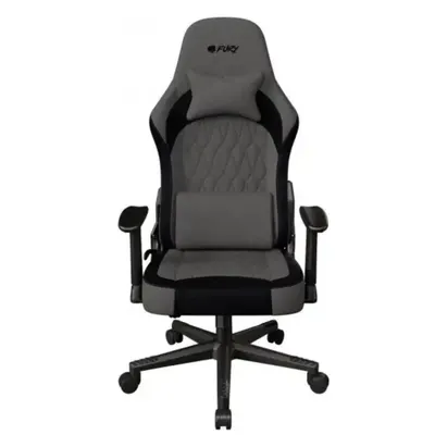 Scaun Gaming FURY SHINAI S8, Fabric, Reglabil pe Înălțime, Spătar 135°, Manere 1D, 130 kg, Piston Gaz Clasa 4, Gri