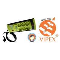 Vipex 43025 Prel protectie la supratensiune (3×1,5mm) 6P USB 3m