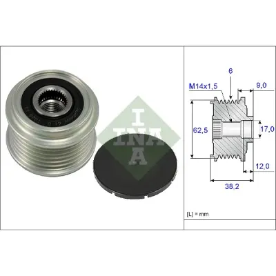 Sistem roata libera, generator INA 535 0219 10