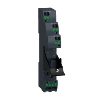 Priza de conectare prin mpingere cu clema, Relee electromecanice Harmony, pentru relee RSB1A120, 12A, terminale de conectare prin mpingere, contact separat