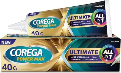 Crema adeziva pentru proteza dentara Corega Ultimate All in 1, 40g