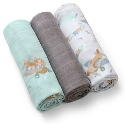 Scutece din bambus BabyOno - Take Care 397-10, 3 bucăți, 70x70 cm