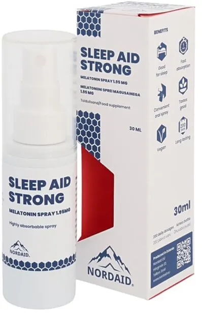 Sleep Aid Strong Spray de gură, 1.95 mg, 30 ml, Nordaid