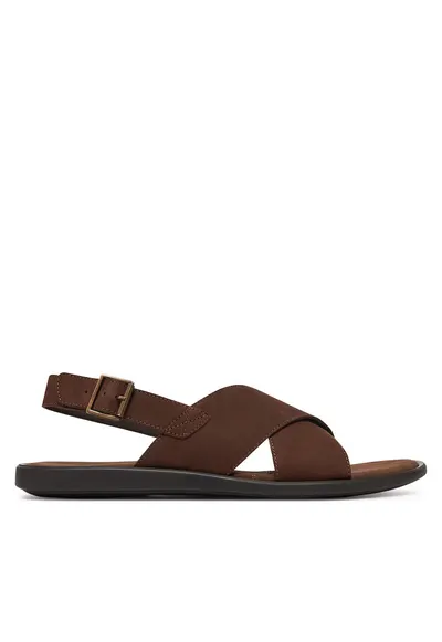 Sandale barbati GRAZER-15 - piele naturala - maro