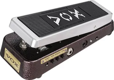 Pedală hibridă Wah-Wah Vox – V863-CA, pentru chitară și bas, maro/argintiu