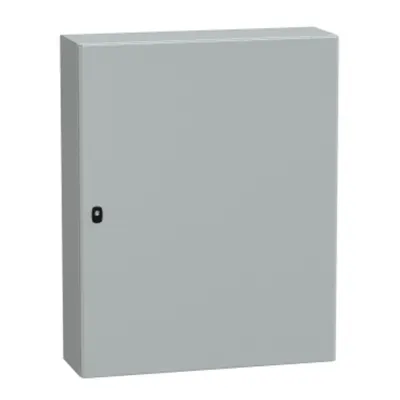 Usa simpla PanelSeT S3D cu/f. plas. mont. H1000xL800xP250 IP66 IK10 RAL7035.
