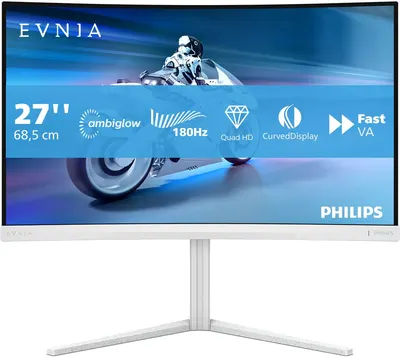 Gaming monitor Philips - Evnia 5000 27M2C5501, 27'', QHD, 180Hz, 1ms, Curved