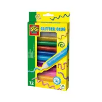 Lipici colorat cu sclipici, lavabil, 12 tuburi