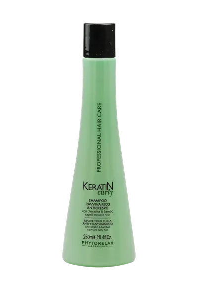 Sampon pentru par cret si ondulat cu keratina, 250ml, Phytorelax