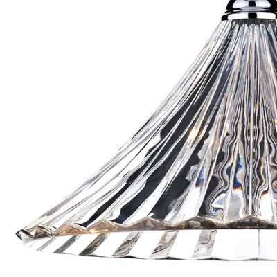 Lampa suspendata Ardeche 1 Light Large Pendant Clear Glass Polished Chrome