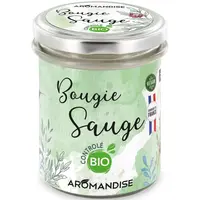 Lumanare parfumata cu salvie ecologica 150g Aromandise