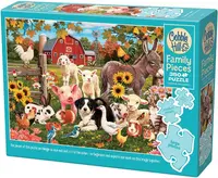 Puzzle Cobble Hill din 350 de piese XXL - Ferma de familie