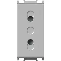 Modul Priza S. EURO 1M 10A ST IP20 Argintiu, TEM Modul TEM-VM20ES-B