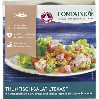 Salata de Ton Texas cu Legume si Ulei de Floarea-Soarelui 200g