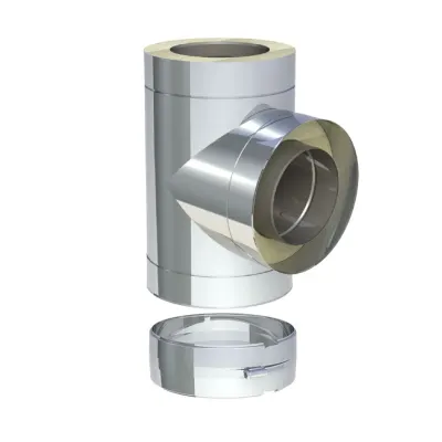 Racord T Tub inox izolat - DW ECO 50 PRO FI150 - 90GR