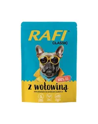 RAFI Classic hrana umeda cu vita pentru caini 400g