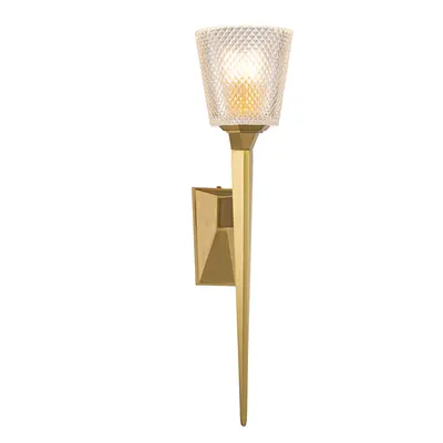 Aplica Verity 1 Light Wall Light – Brushed Brass
