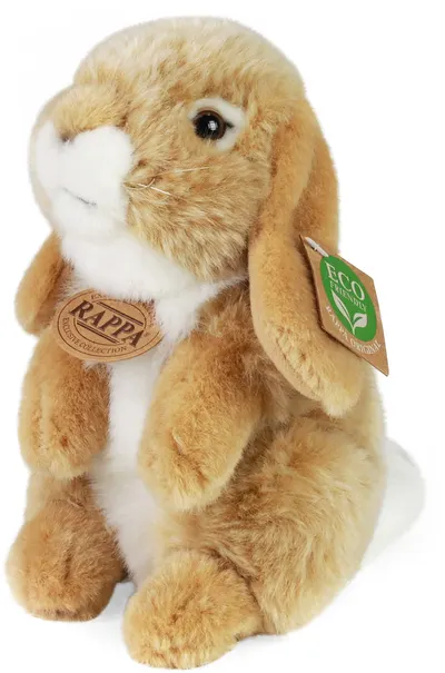 Jucărie de pluș Rappa Eco Friends - Iepuraș bej, 18 cm