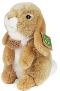 Jucărie de pluș Rappa Eco Friends - Iepuraș bej, 18 cm