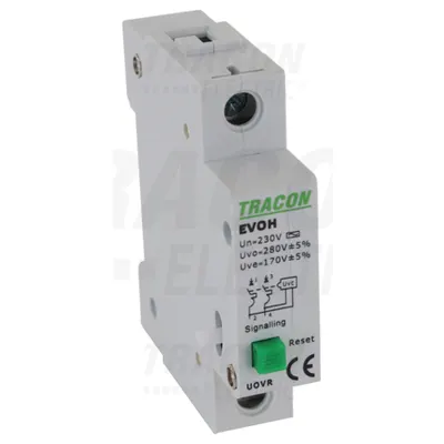 Declansator la cresterea - scaderea tensiunii, pentru EVOZ EVOZ-UOVR Un:230VAC, 50Hz, Udown:170VAC, Uup:280VAC