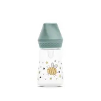 Biberon cu tetina de silicon Lorelli My Friend 125 ml Iceberg Green