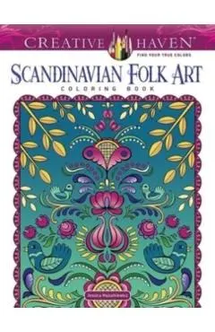Creative Haven Scandinavian Folk Art Coloring Book