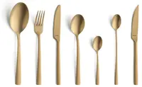 Set tacâmuri Amefa - Manille, 42 piese, finisaj PVD auriu