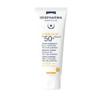 UVEBLOCK SPF 50+ Mineral Cream Protectie solara 100% minerala pentru piele sensibila 40 ml, IsisPharma