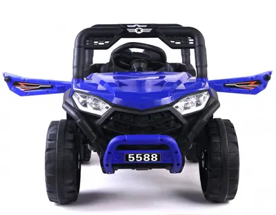 Masinuta electrica pentru copii Nichiduta 12V Off Road Race Blue cu telecomanda 2.4G,faruri cu lumini LED, sunete,muzica, 2 motoare x 35w,functie slow start,mufa USB,centura de siguranta