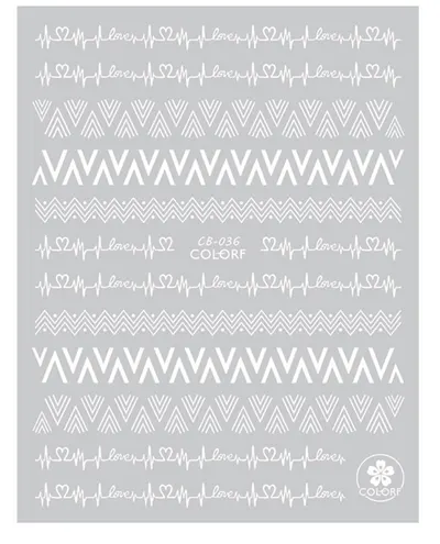 Sticker Unghii White - CB036