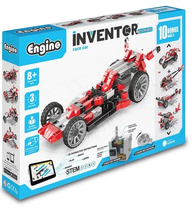 10 în 1 Engino Inventor Engino Inventor Motorized Race Car Constructor