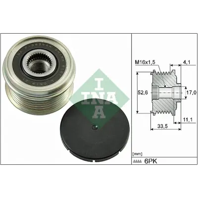 Sistem roata libera, generator INA 535 0025 10