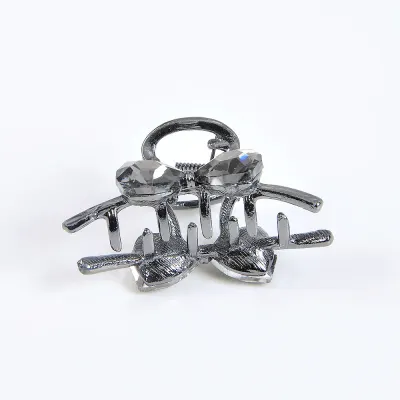 Cleste gri de par cu fundita 4 cm