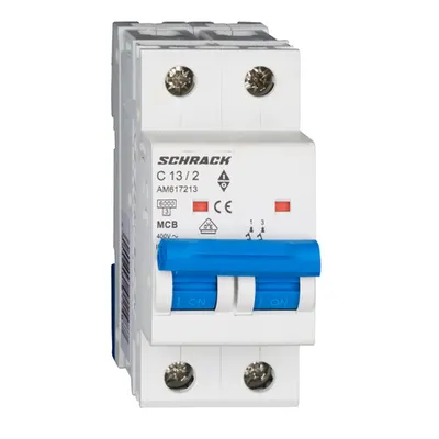Intreruptor automat modular (MCB) AMPARO 6kA, C 13A, 2-poli