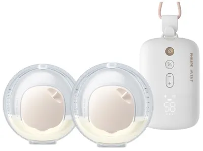 Pompă electrică dublă pentru sân Philips Avent - Hands-free