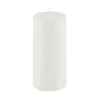 Lumânare Ego Dekor Cylinder Pure, timp de ardere 50 h, alb