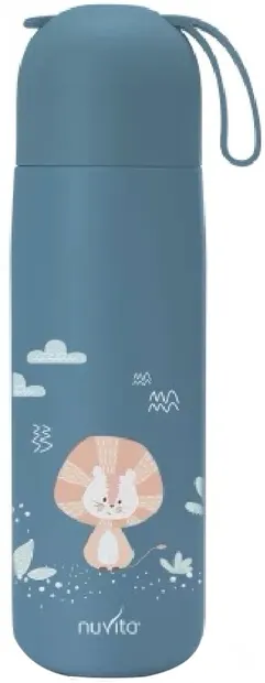Termos din oțel inoxidabil Nuvita - 400 ml, albastru pudră