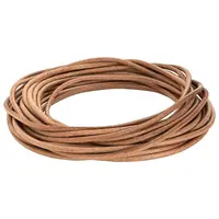 vidaXL Cord din Piele 1 Maro Ø5 mm x 5 m Piele