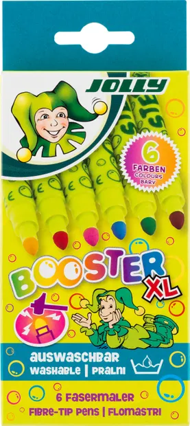 Carioci colorate JOLLY Booster XL – 6 culori