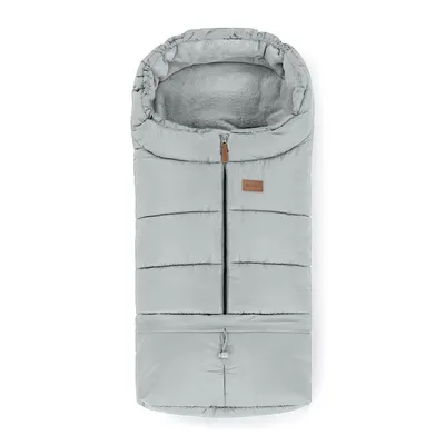 Sac de iarna, Petite&Mars, Jibot, Pentru carucior, landou sau scaun auto, 100x48 cm, Impermeabil, Cu elemente reflectorizante, Extensibil, 3 in 1, Quiet Grey