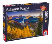 Puzzle Schmidt din 1000 de piese - Neuschwanstein în toamnă
