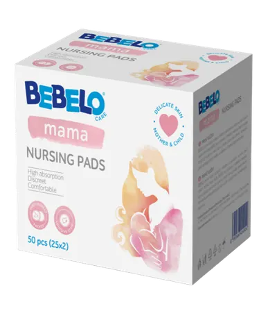 Bebelo Mama Tampoane pentru san, 50 bucati