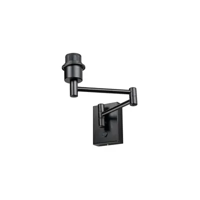 Corp iluminat de perete, aplica, lumini Fenda perete E27, WL negru, lumina interioara montat pe suprafata peretelui, E27, max. 40W, negru