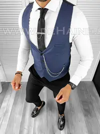 Vesta barbati eleganta slim fit bleumarin B8155 O1-4.2