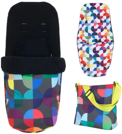 Set sac de iarnă și geantă pentru cărucior Cosatto - Kaleidoscope