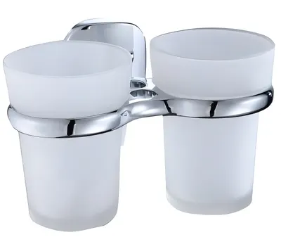Suport dublu pentru periuță de dinți Inter Ceramic - Argo, 10,5 x 15 x 9,2 cm